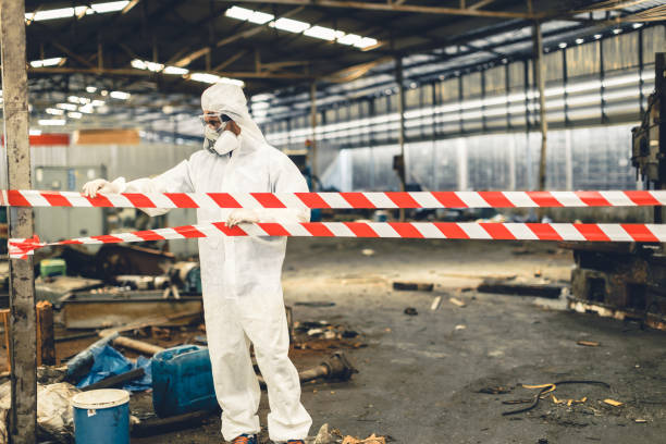 Professional Biohazard technician working in Auburndale, WI
